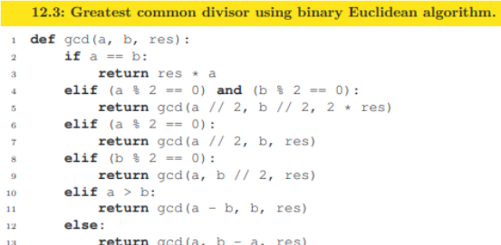 Binary Euclidean Algorithm