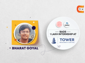Bharat Goyal bags internship at Tower Research Capital