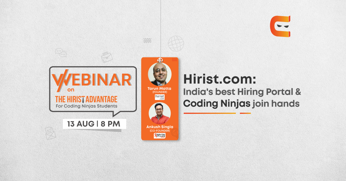 Coding Ninjas join hands with Hirist.com to generate employment