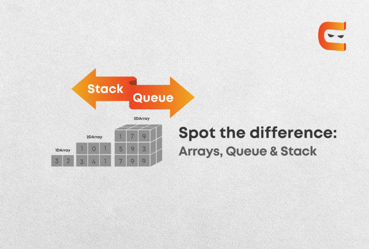 Difference between Array, Queue & Stack