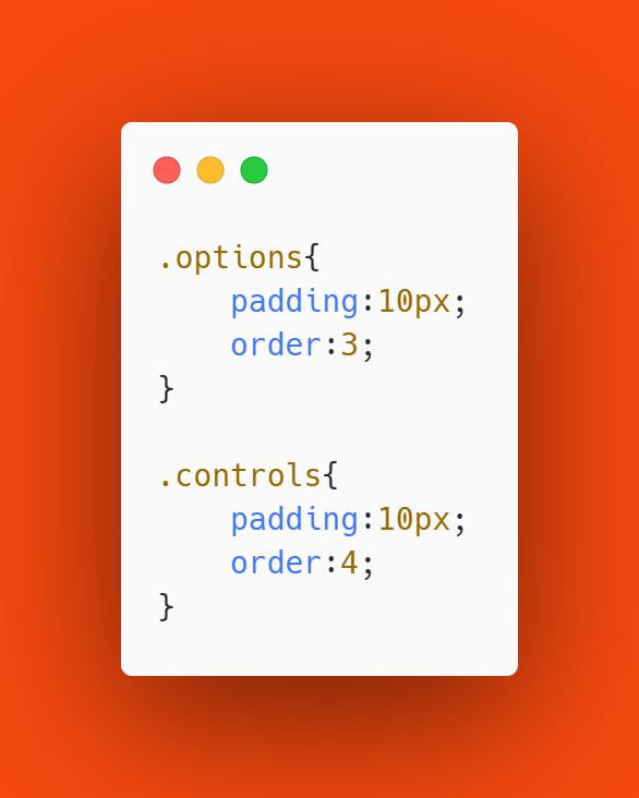 CSS – Options Controls