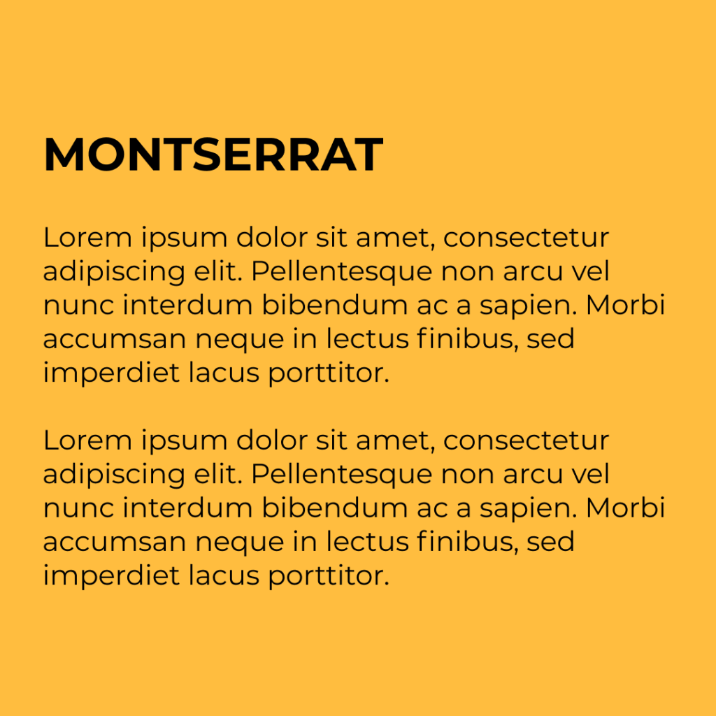 Figure 8 Font - Montserrat