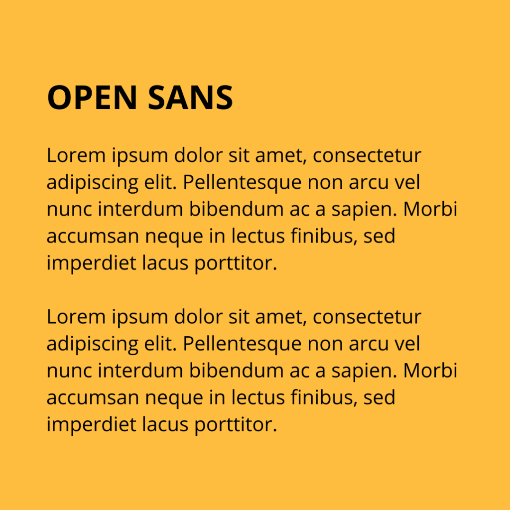 Figure 9 Font - Open Sans