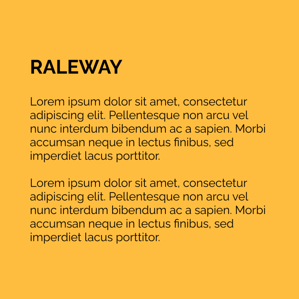 Figure 12 Font - Raleway