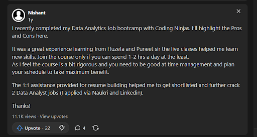 Data Analytics Student Success Mentorship Outcomes