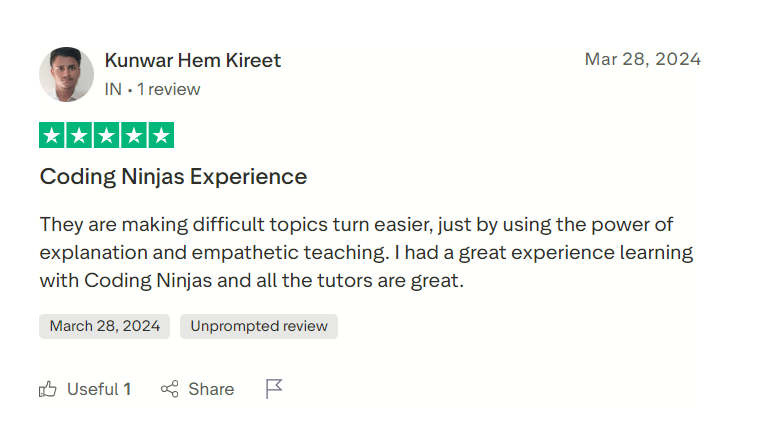 Coding Ninjas Data Analytics Course Review