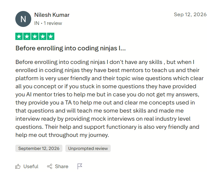 Coding Ninjas GenAI Course Review