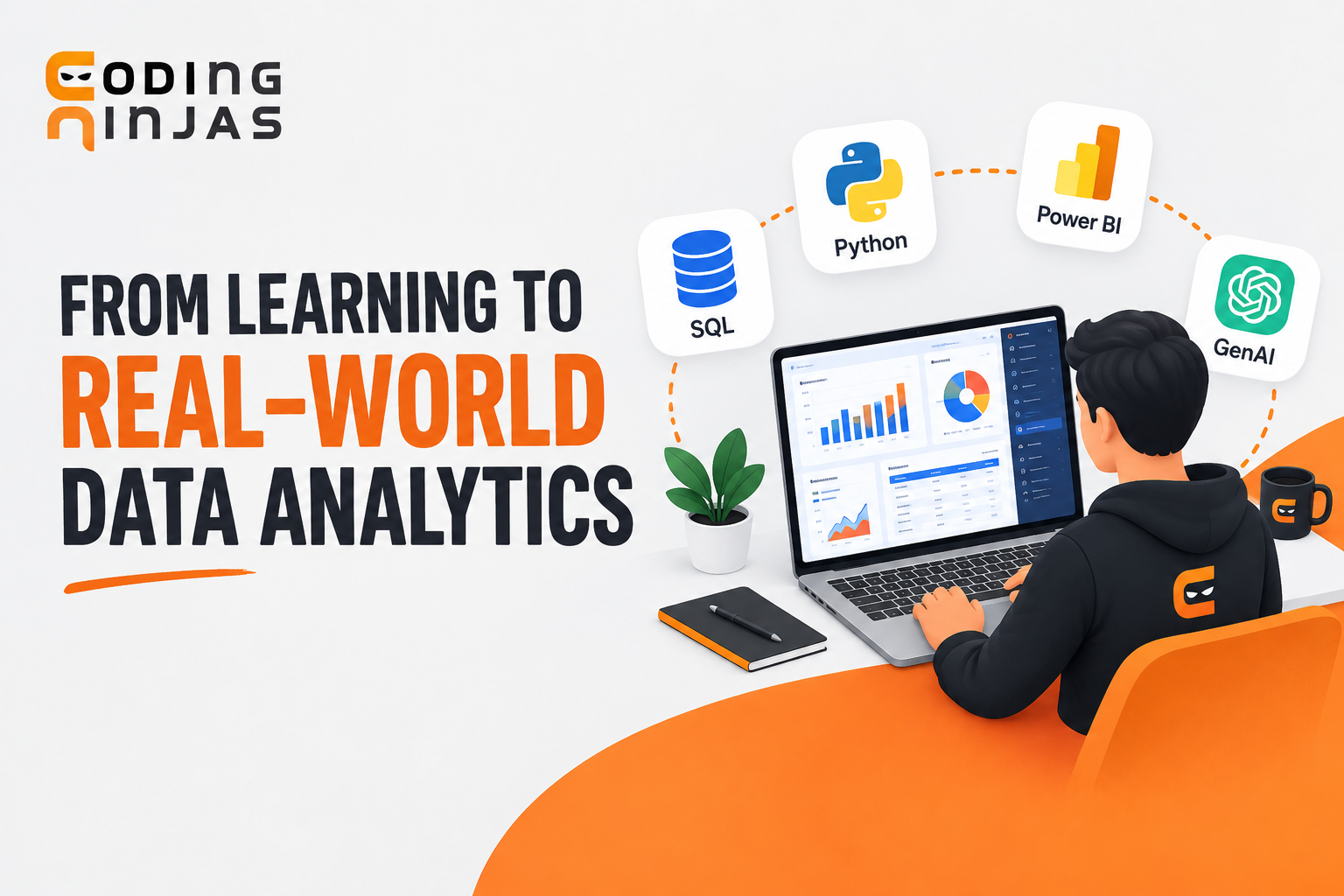 Coding Ninjas Data Analytics with GenAI course learner experience